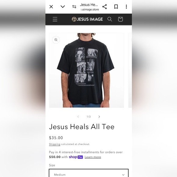 Jesus Heals All Tee - Picture 12 of 12